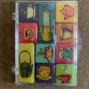 Colorful Retro Art Magnet Set